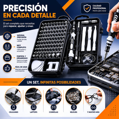 Kit Profesional de Reparación 115 en 1 – Todo en Uno