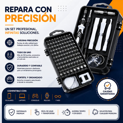 Kit Profesional de Reparación 115 en 1 – Todo en Uno